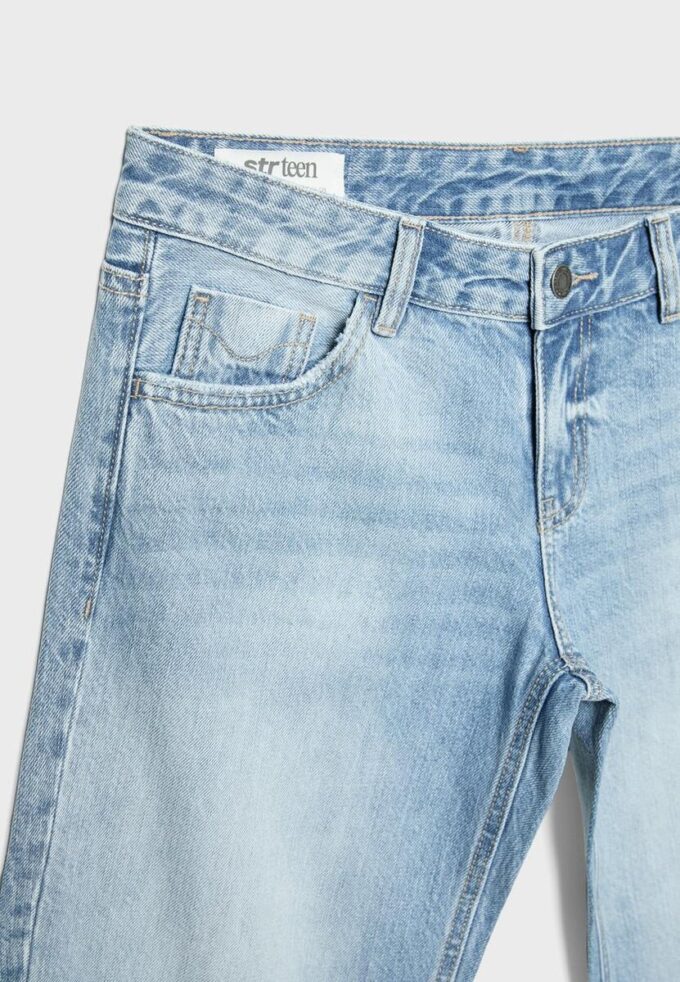 Jeans med lav midje og rette ben