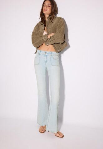 Jeans med lav midje og sømlommer