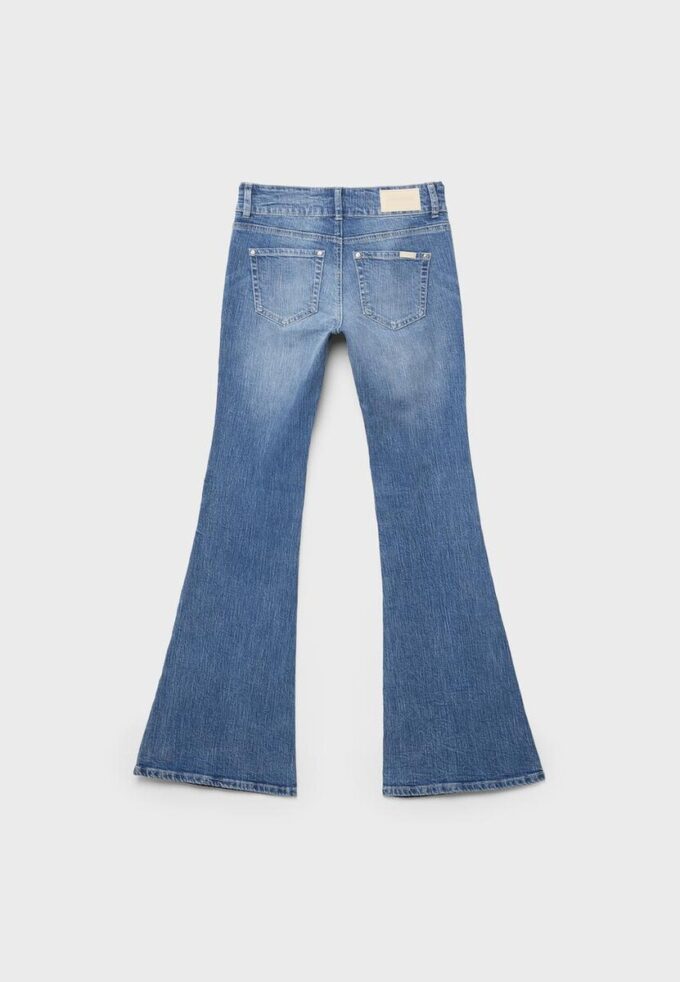 Jeans med lav midje og sømlommer