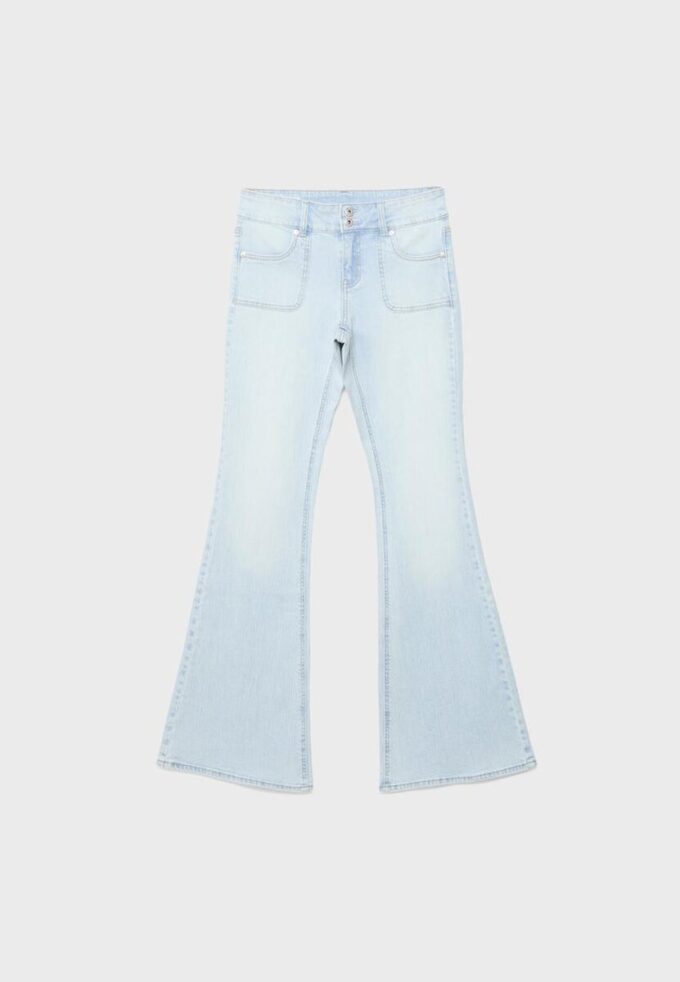 Jeans med lav midje og sømlommer