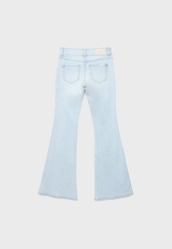 Jeans med lav midje og sømlommer