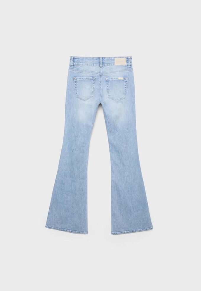 Jeans med lav midje og sømlommer