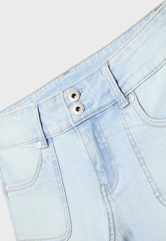 Jeans med lav midje og sømlommer