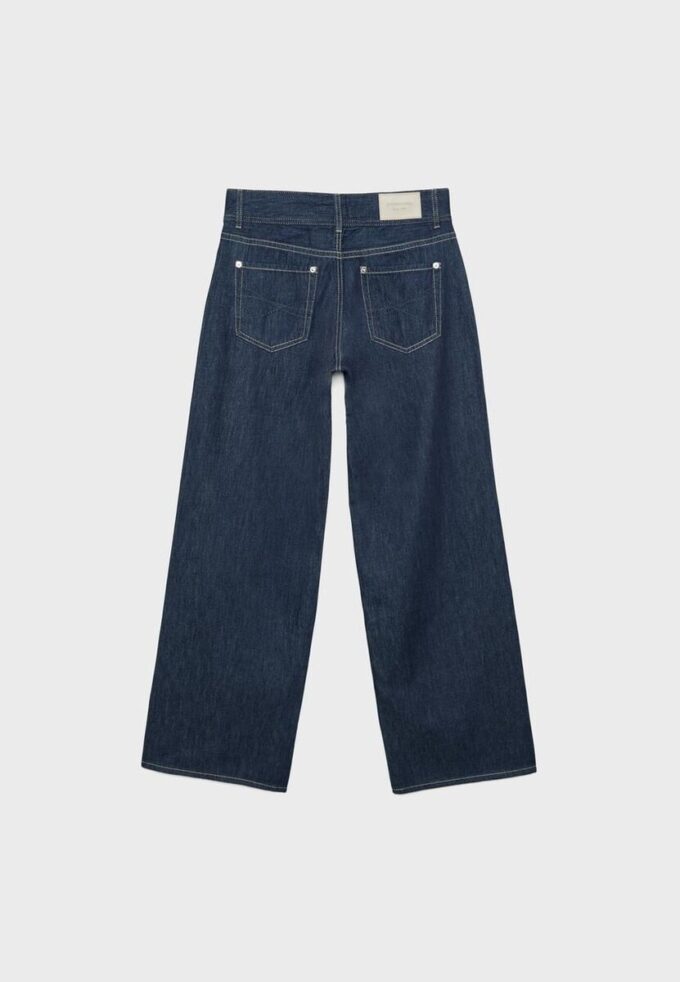 Jeans med lav midje og to knapper