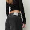 Jeans med lav midje og Wide Leg-ben
