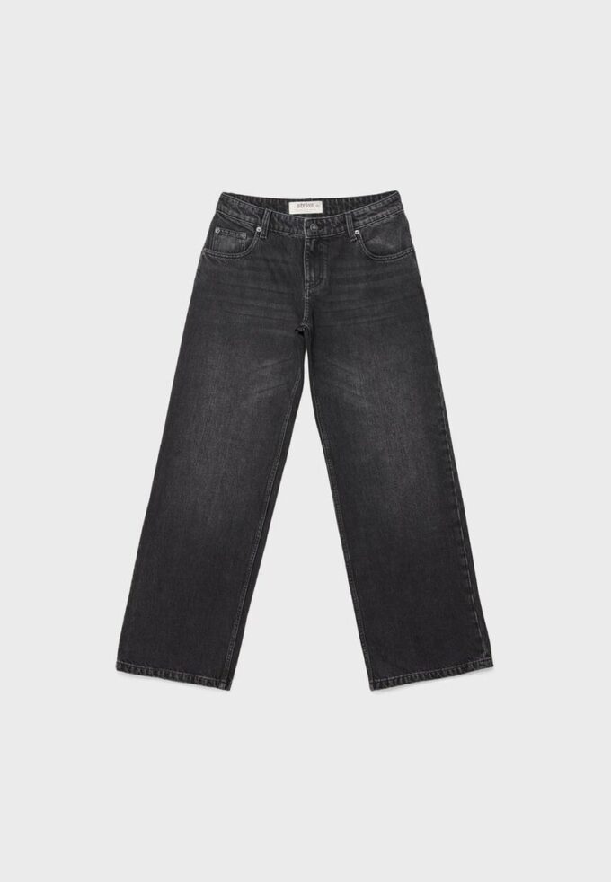 Jeans med lav midje og Wide Leg-ben