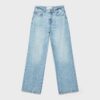 Jeans med rett passform og rhinestones