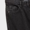 Jeans med rett passform og rhinestones
