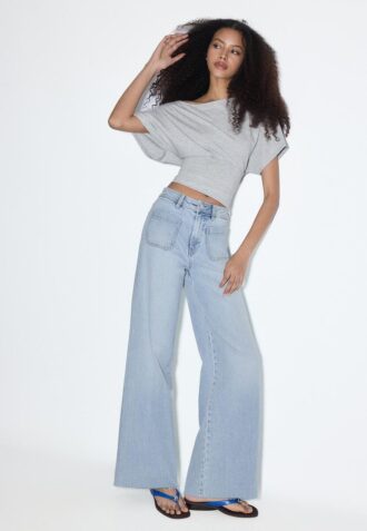 Jeans med rette ben og lommer