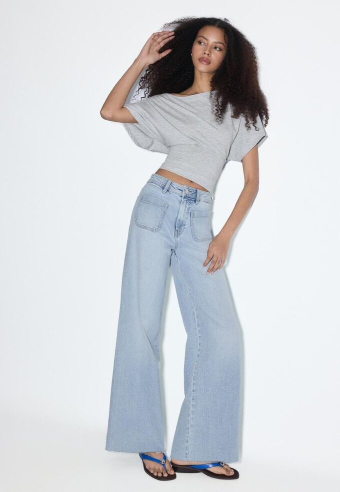 Jeans med rette ben og lommer