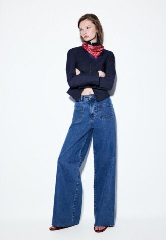 Jeans med rette ben og lommer