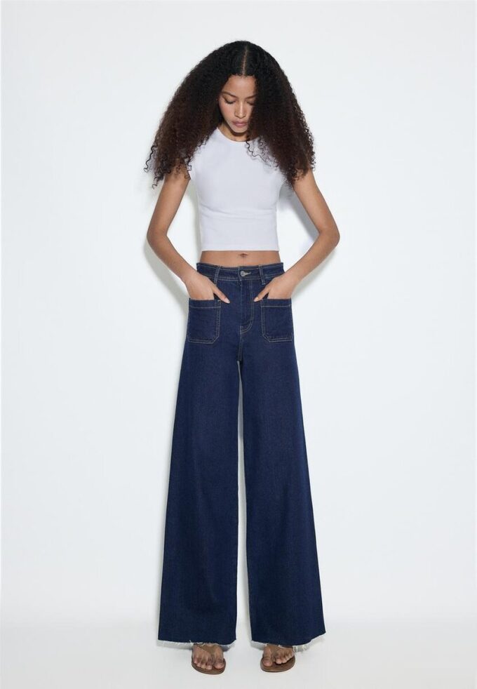 Jeans med rette ben og lommer