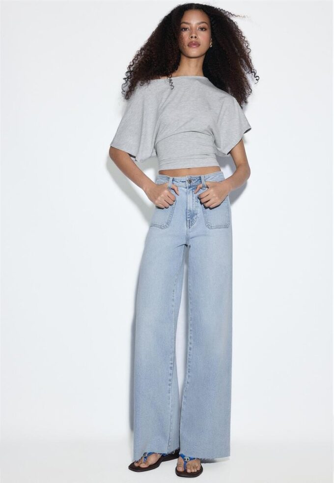 Jeans med rette ben og lommer