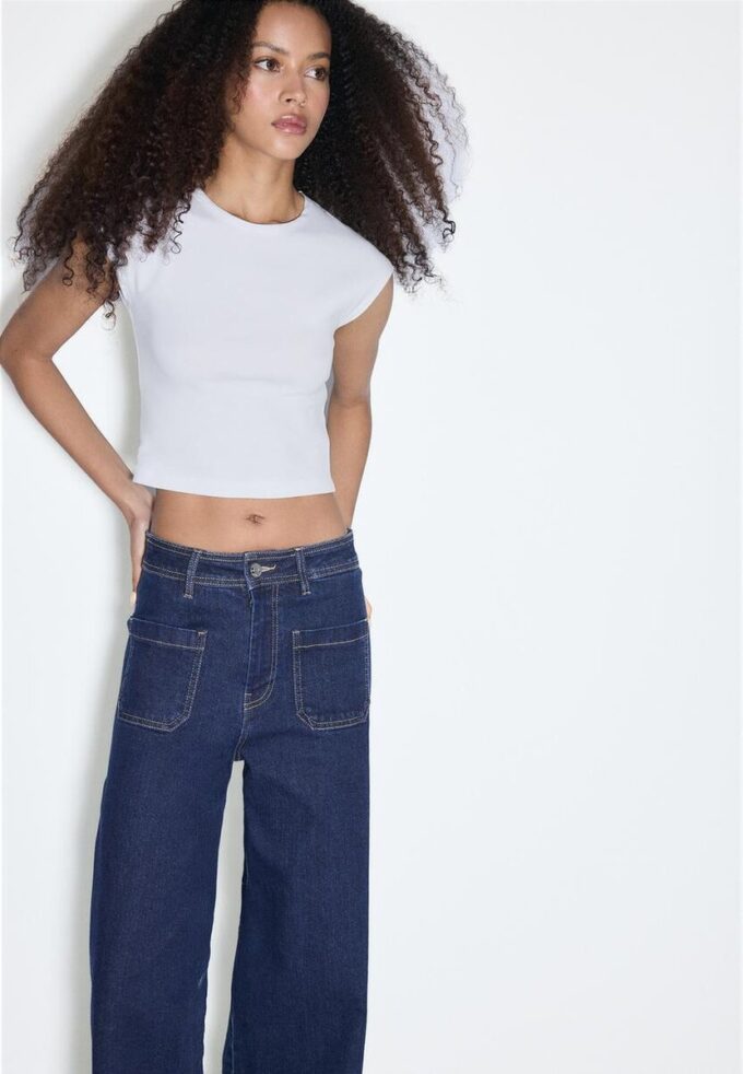 Jeans med rette ben og lommer