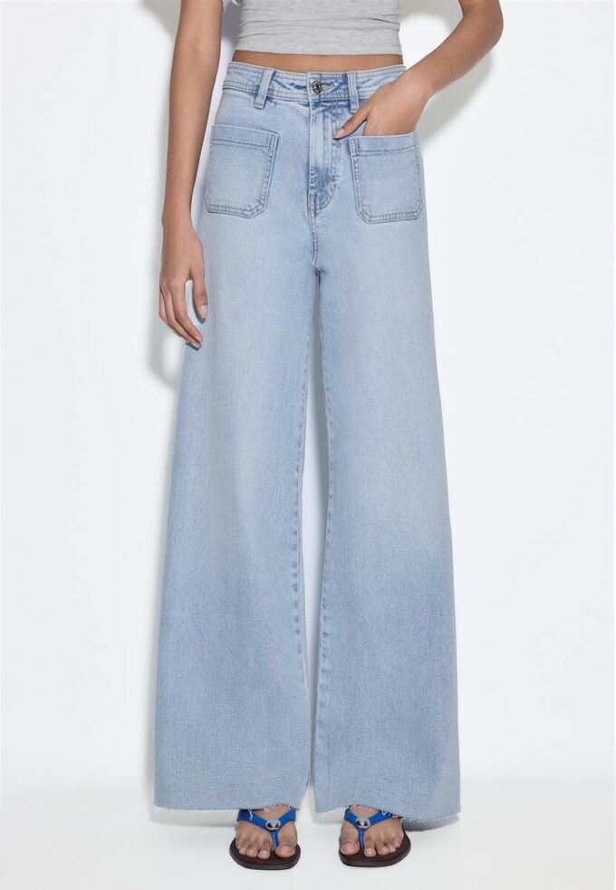 Jeans med rette ben og lommer