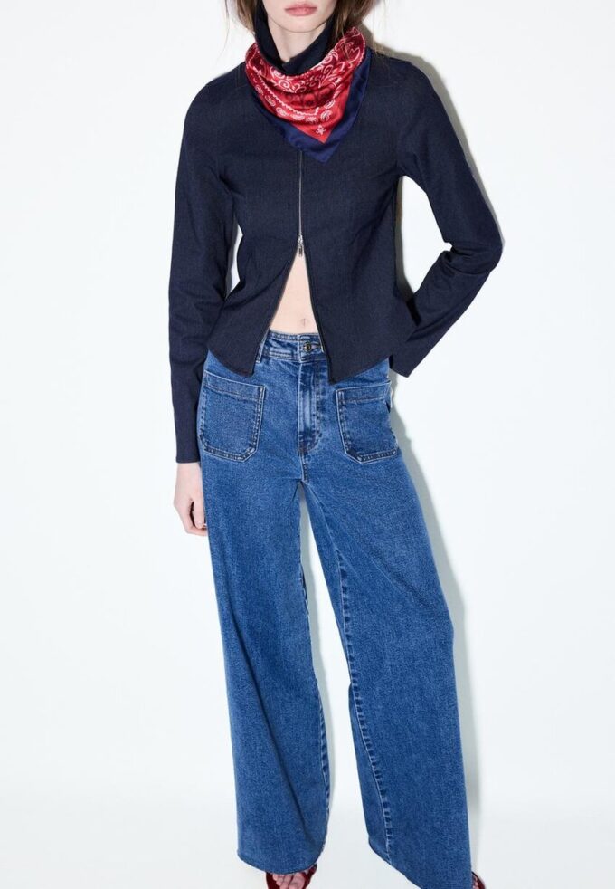 Jeans med rette ben og lommer