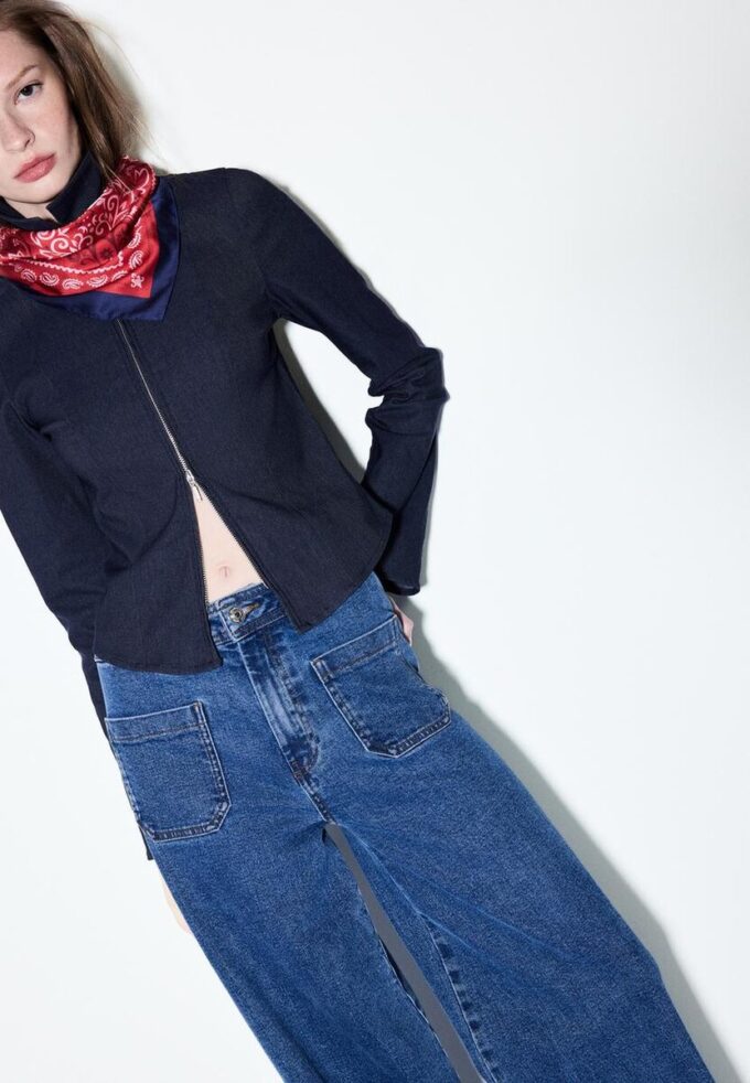 Jeans med rette ben og lommer