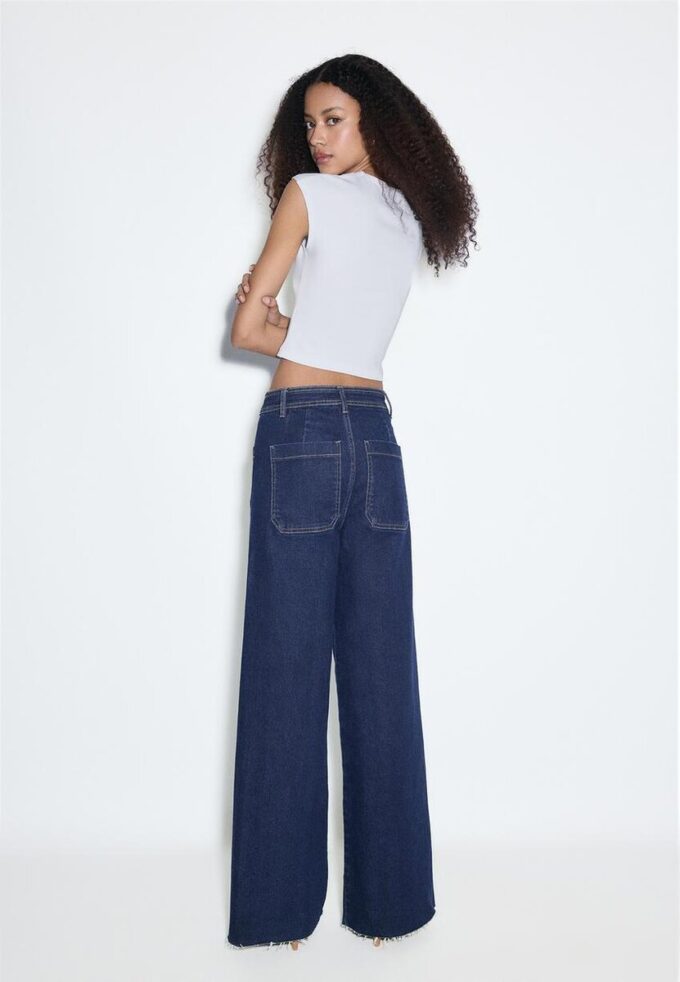 Jeans med rette ben og lommer