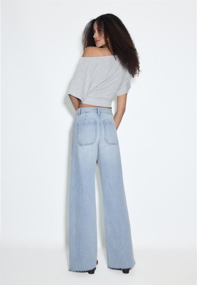 Jeans med rette ben og lommer