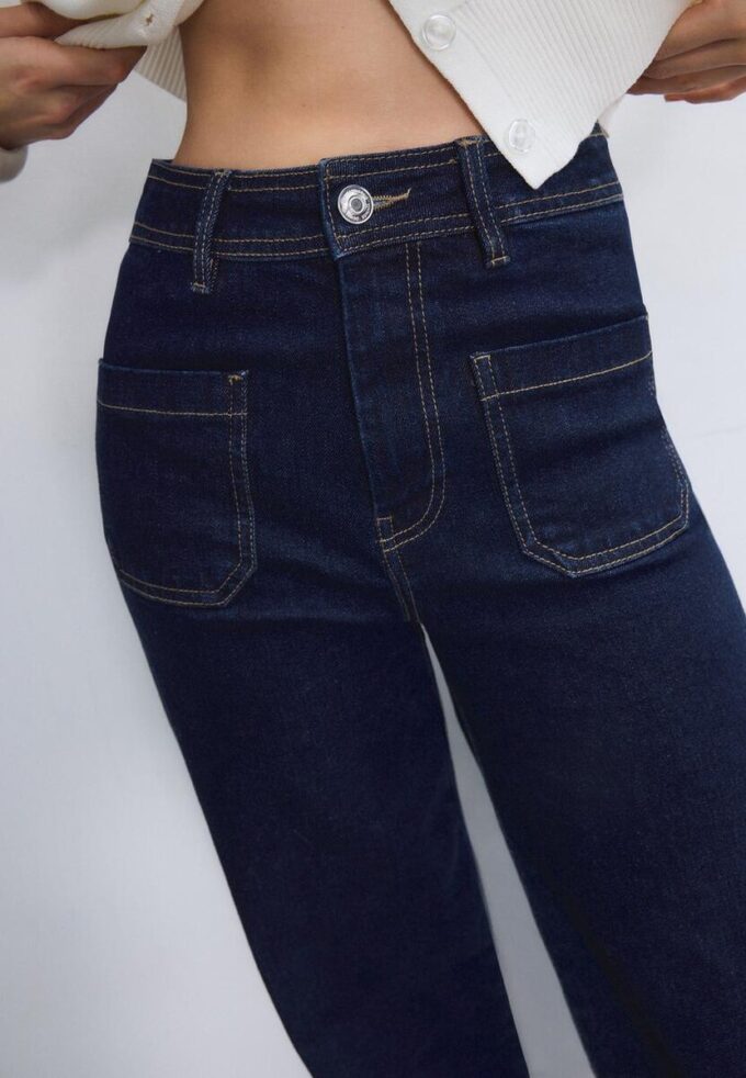 Jeans med rette ben og lommer