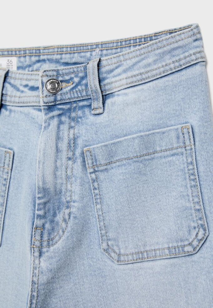 Jeans med rette ben og lommer