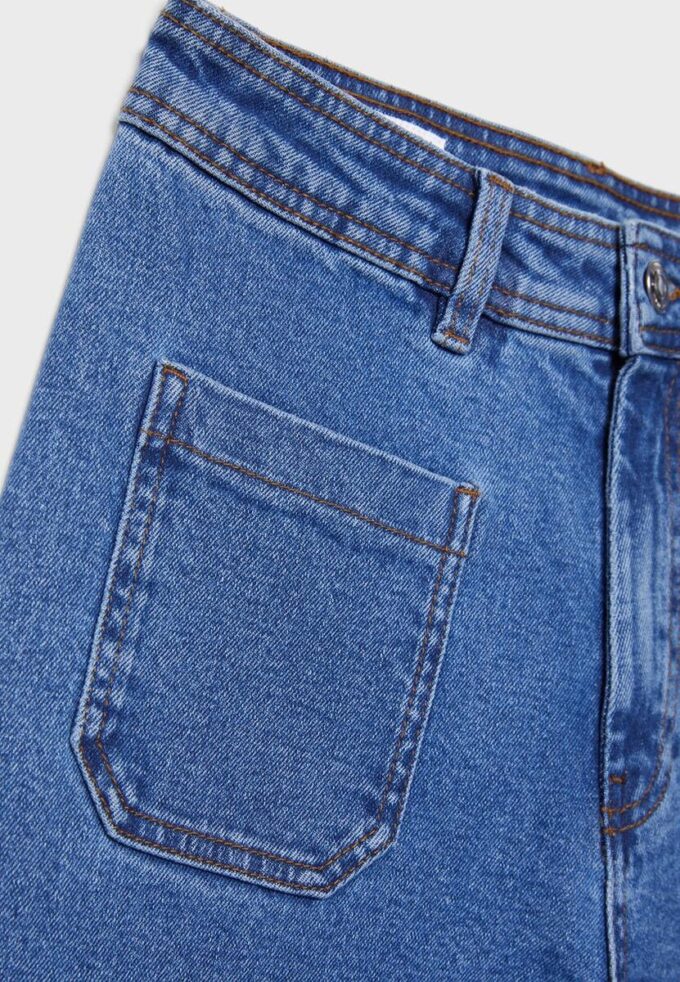 Jeans med rette ben og lommer