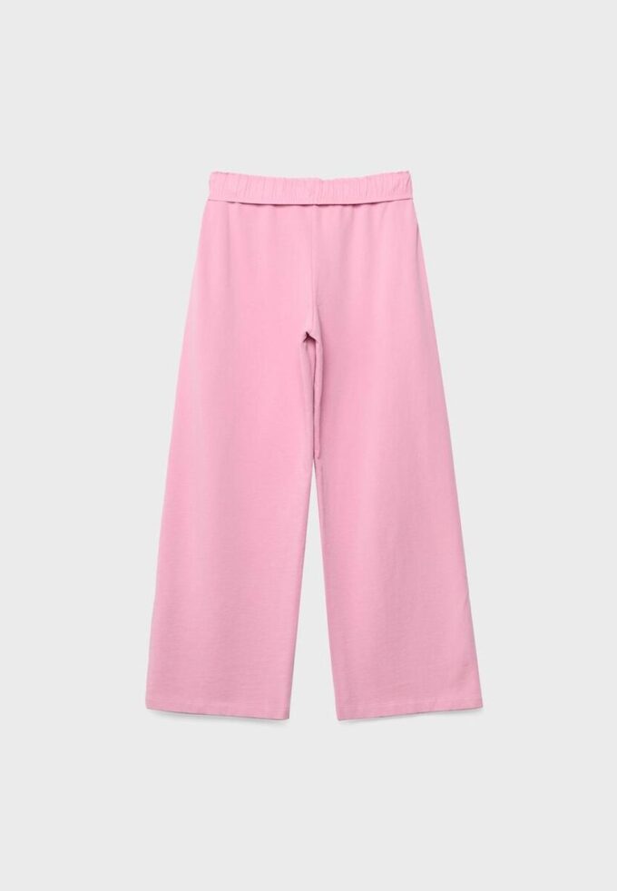 Joggebukse med rett ben og vasket effekt