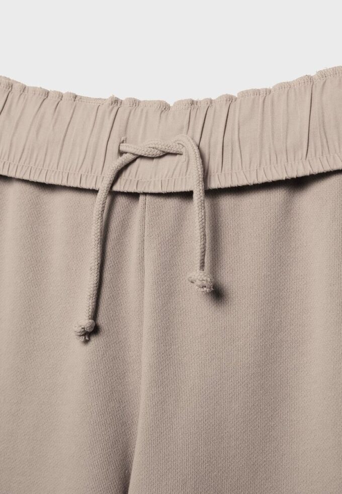 Joggebukse med rett ben og vasket effekt