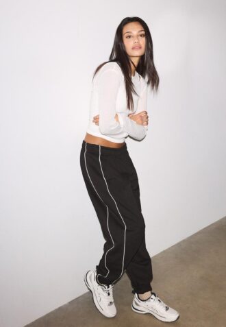 Joggebukser med piping