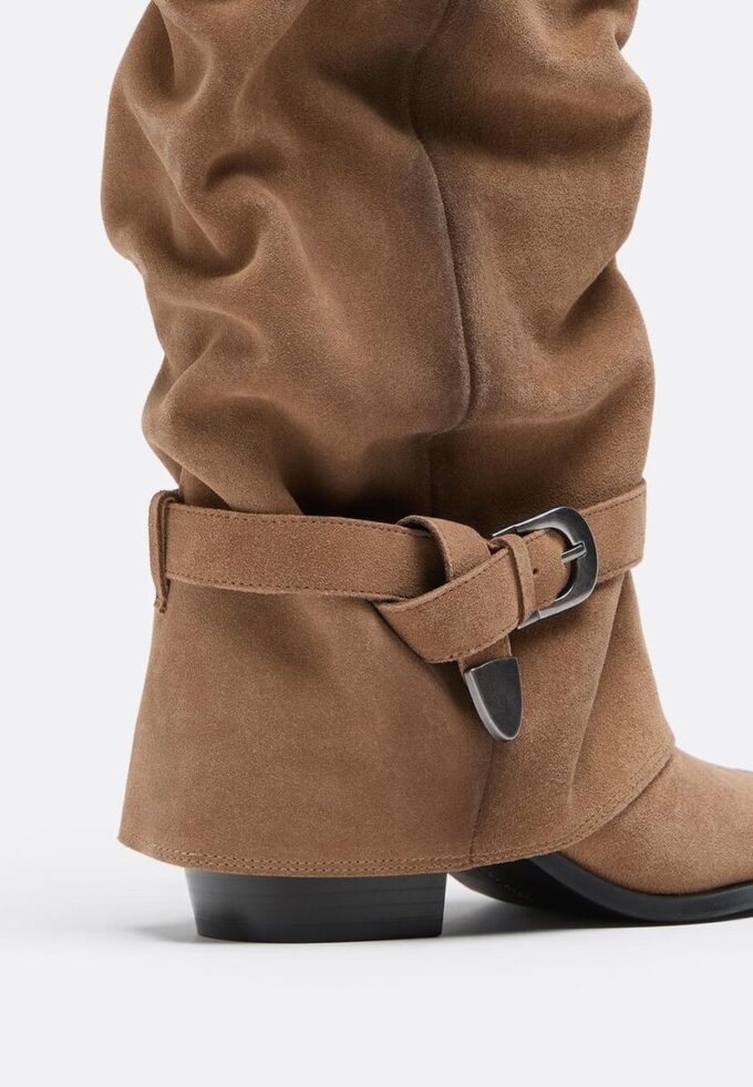 Joots-skinnstøvler med høy hæl