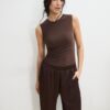 Jumpsuit med halterneck i sateng