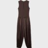 Jumpsuit med halterneck i sateng