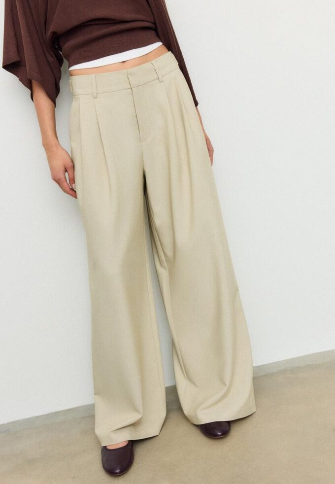 Justerbare bukser med supervide ben