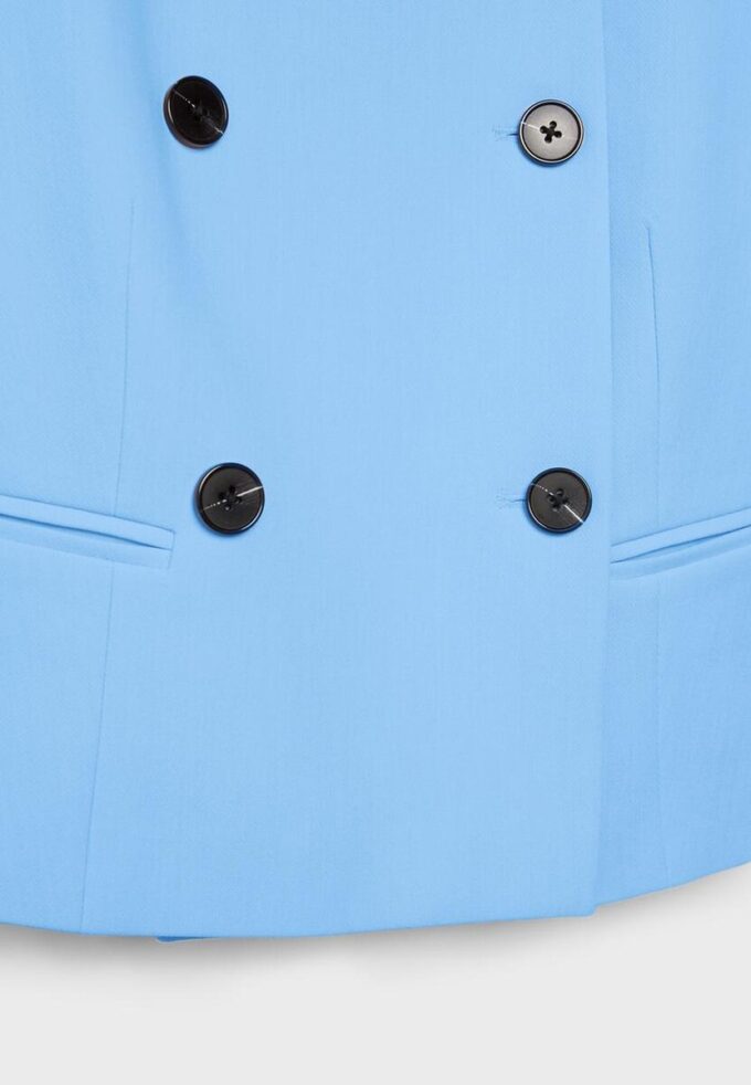 Kort blazer med rund hals