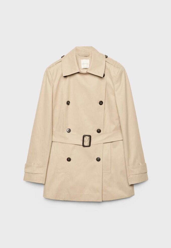 Kort, enkel trenchcoat