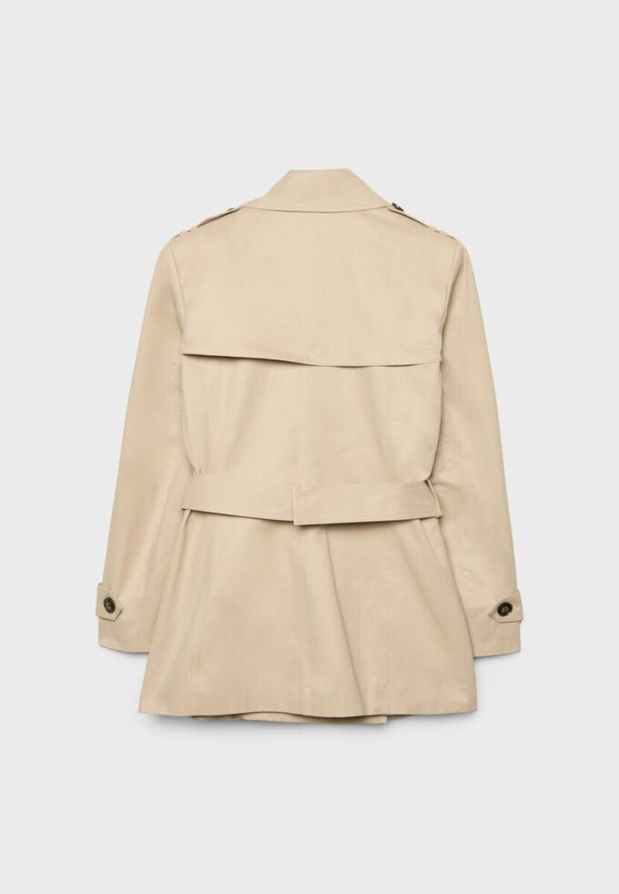 Kort, enkel trenchcoat
