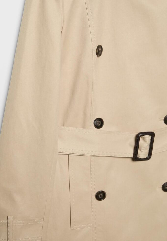 Kort, enkel trenchcoat