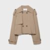 Kort, flytende trenchcoat
