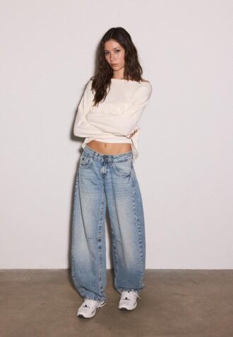 Kort genser med båthals