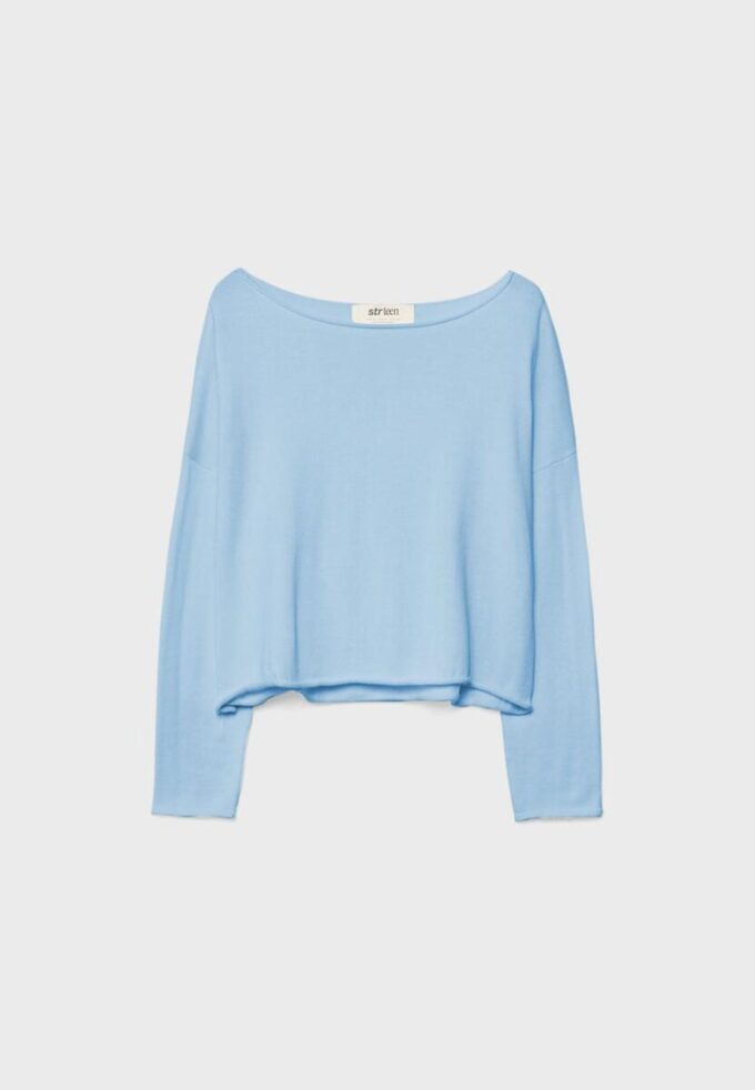 Kort genser med båthals