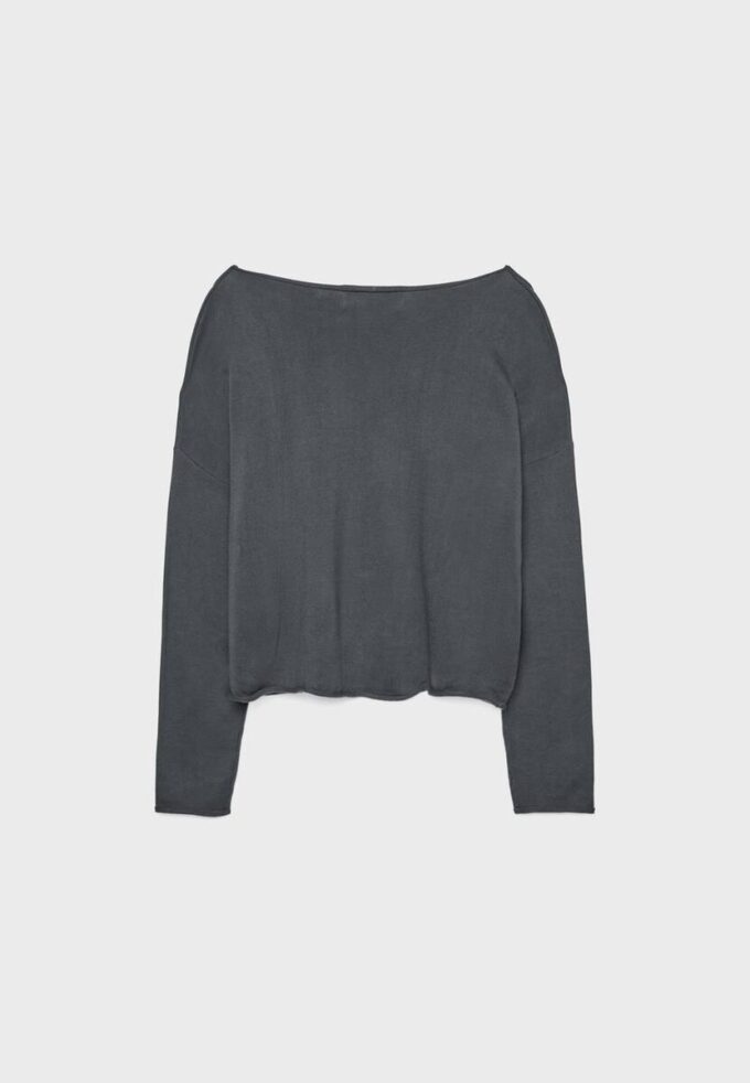 Kort genser med båthals