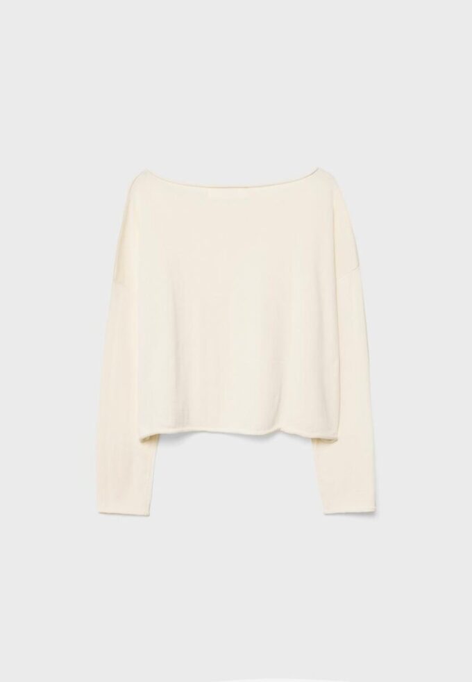 Kort genser med båthals