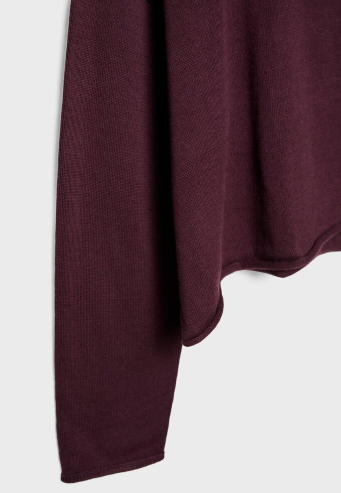 Kort genser med båthals