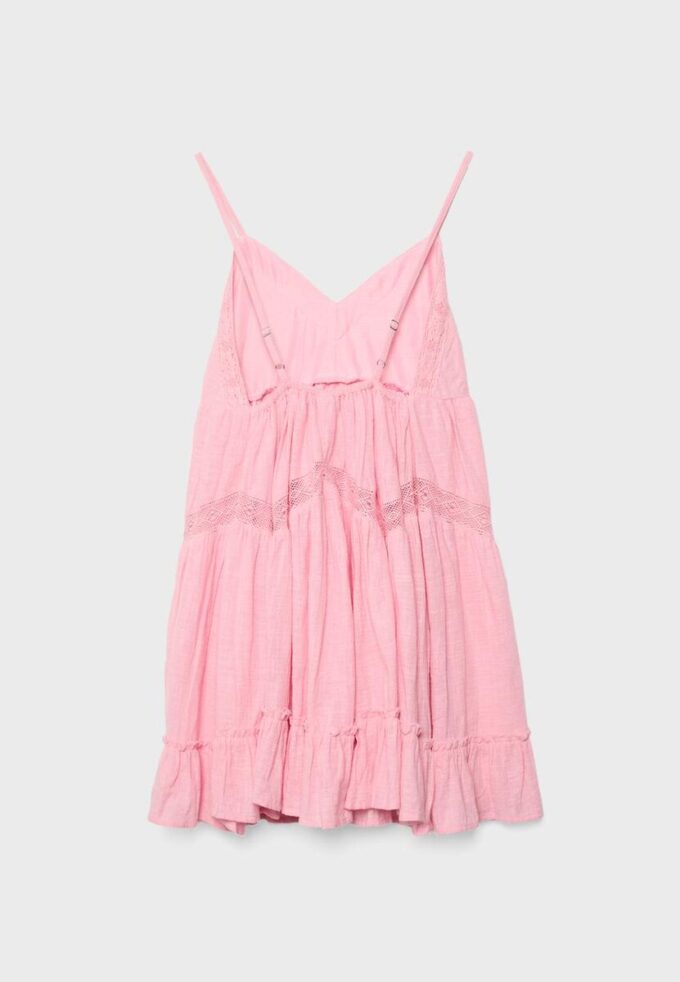 Kort kjole med blonder