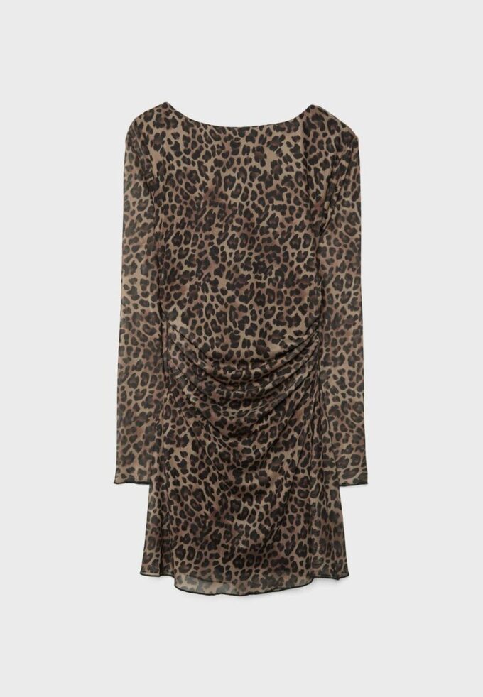 Kort mønstret tyll-kjol