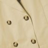 Kort trenchcoat med dobbel knappestolpe