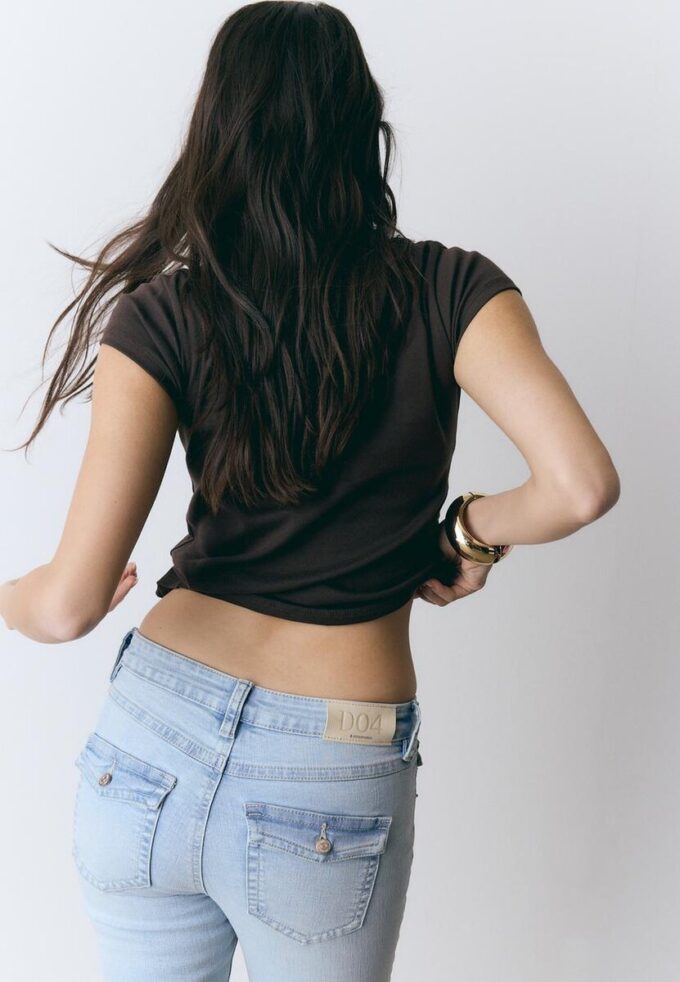 Kortærmet banan-T-skjorte