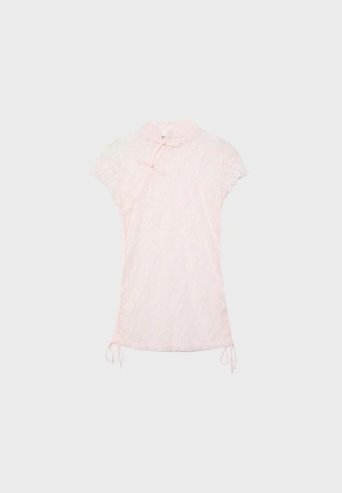 Kortærmet T-skjorte i Qipao-stil