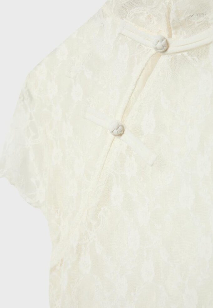 Kortærmet T-skjorte i Qipao-stil