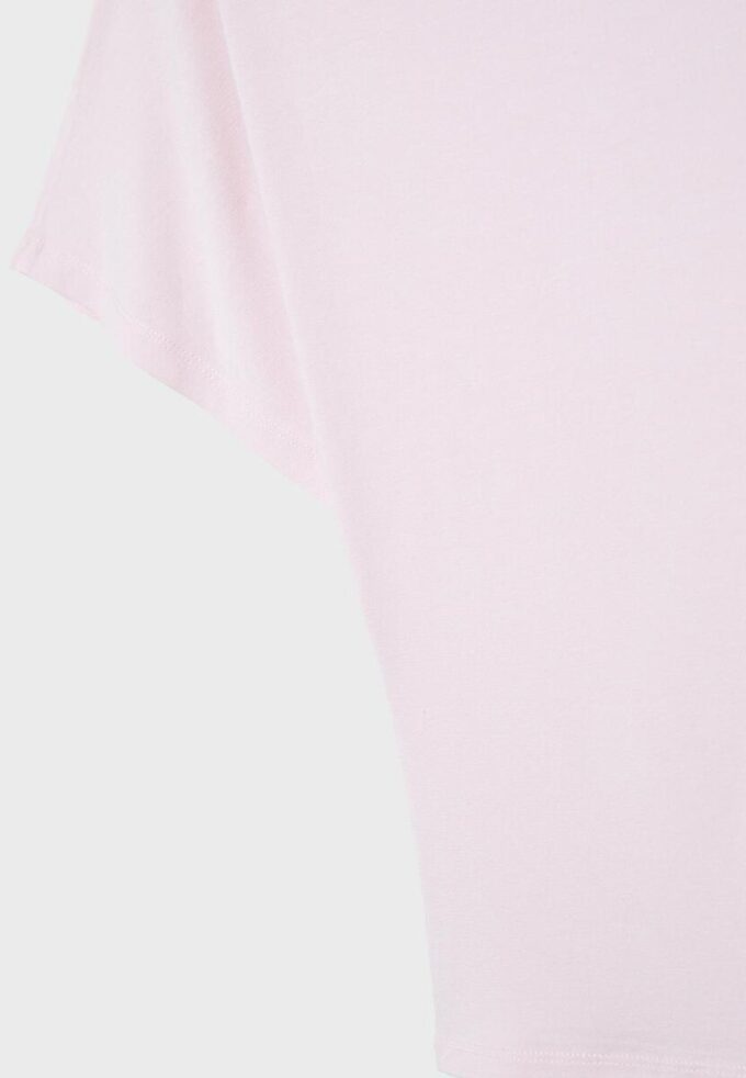 Kortærmet T-skjorte med båthals